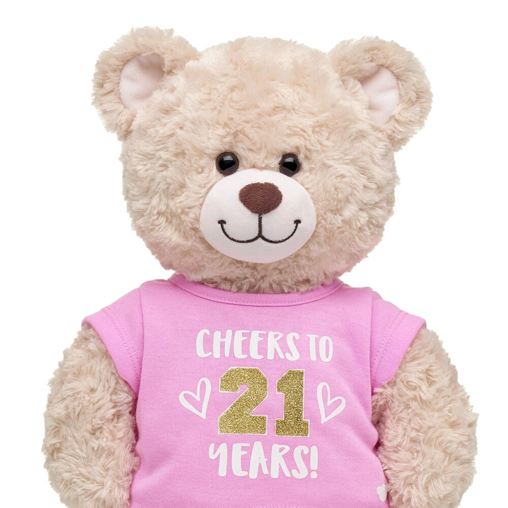 Online Exclusive Cheers to 21 Years T-Shirt | Shop at Build-A-Bear® - US 4820