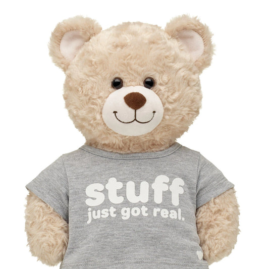 "Stuff Just Got Real" T-Shirt for Plush Toys | Build-A-Bear® - US 9393