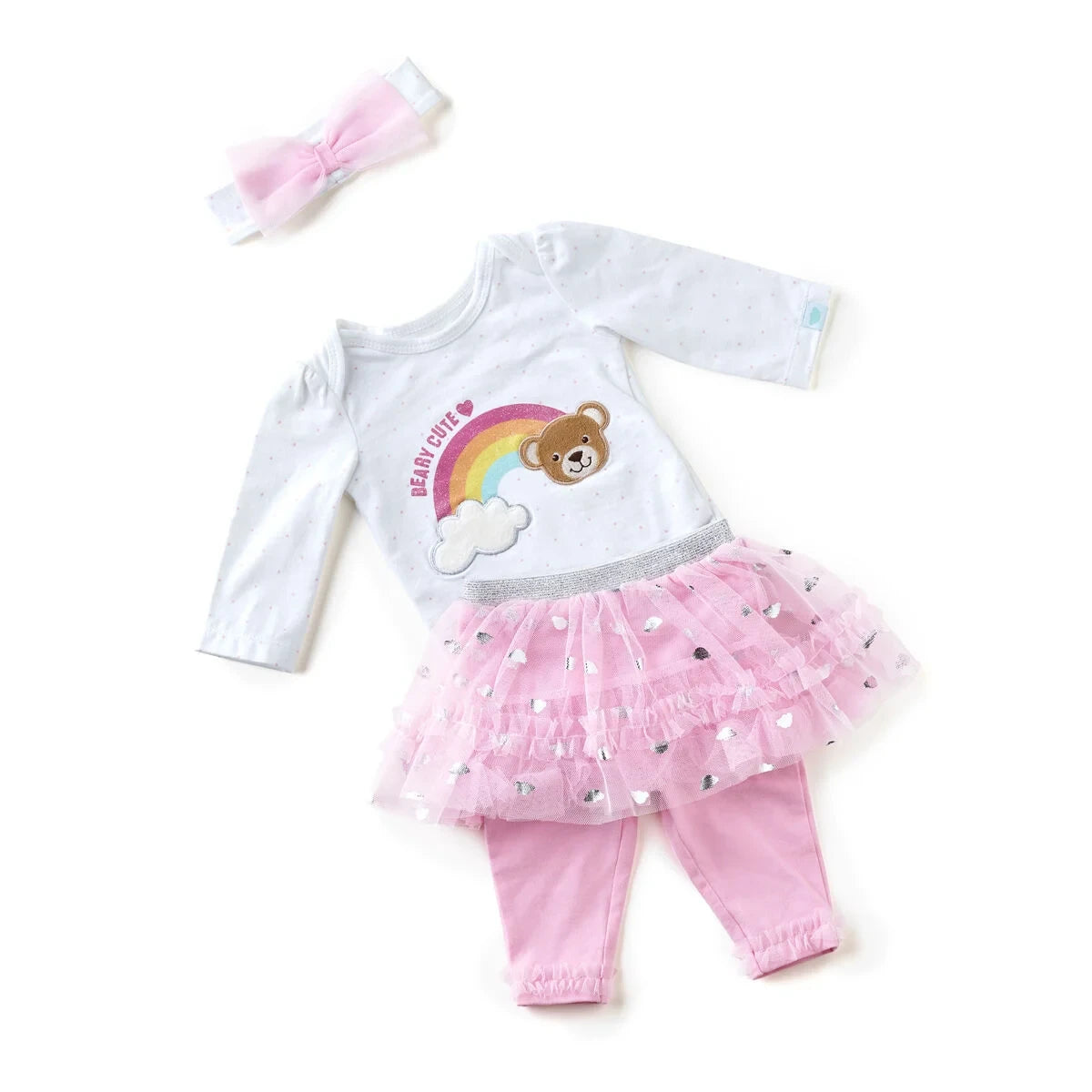 Pink Baby Tutu Outfit - Size 6 Months | Build-A-Bear® - US 9548
