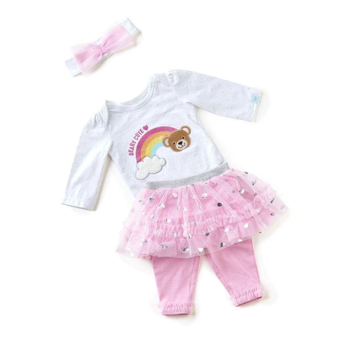 Pink Baby Tutu Outfit - Size 9 Months | Build-A-Bear® - US 6897