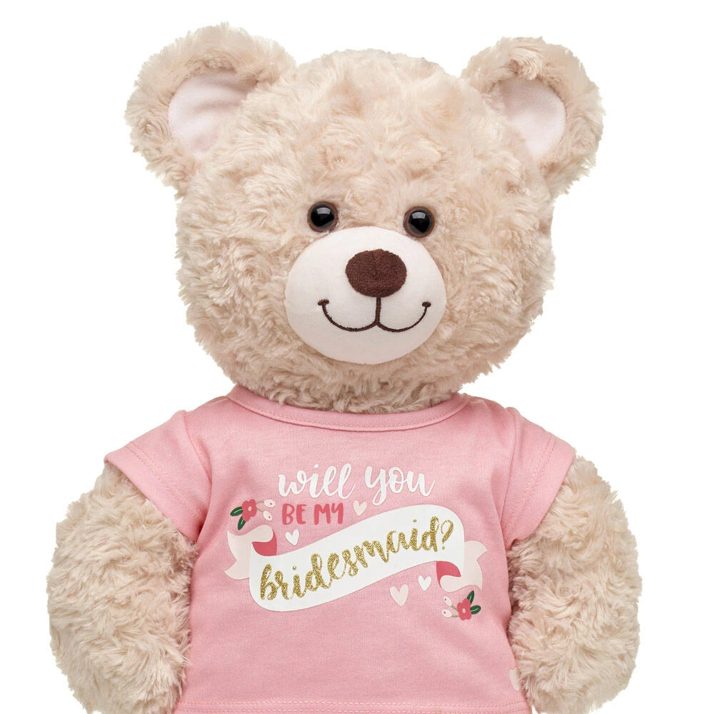 "Will You Be My Bridesmaid?" T-Shirt for Stuffed Animals | Build-A-Bear® - US 6388