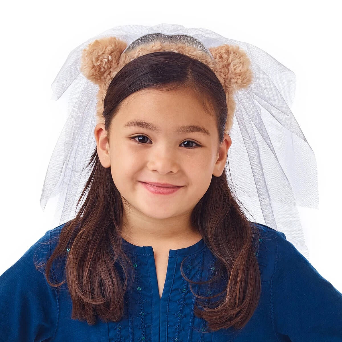 Bear Ears Headband and Veil for Kids - US 5977