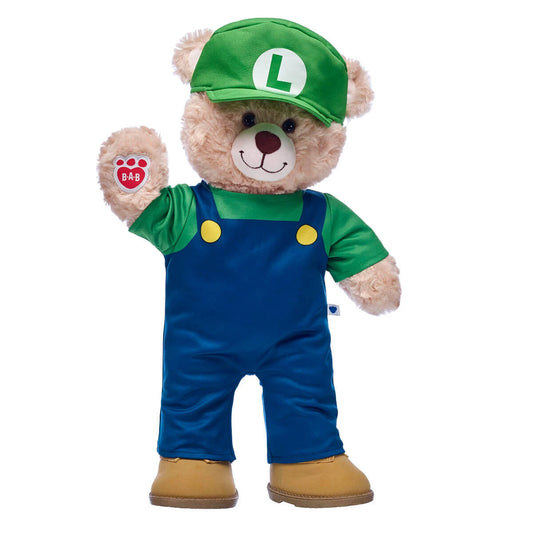 Super Mario Luigi Costume | Build-A-Bear - US 6537