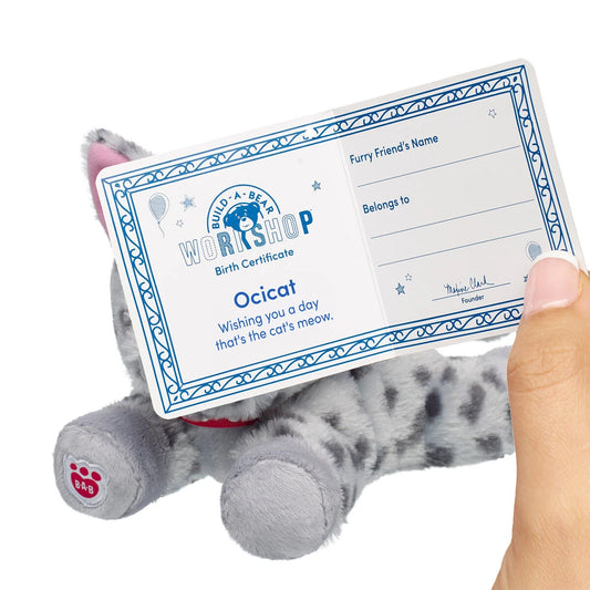 Build-A-Bear Mini Beans Promise Pets Ocicat Stuffed | BAB - US 2307
