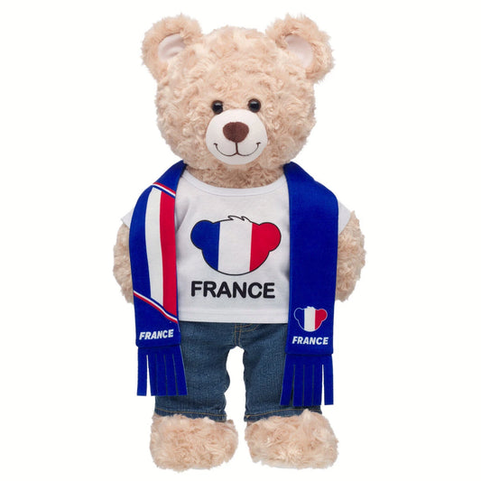France Scarf & T-Shirt Set | Build-A-Bear - US 3250