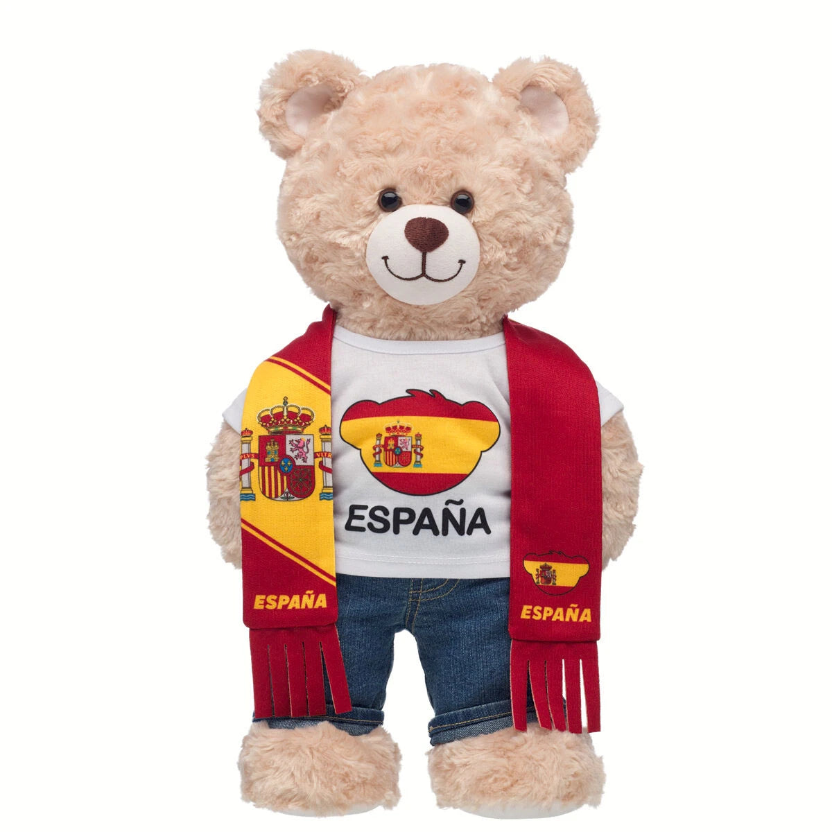 Spain Scarf & T-Shirt Set | Build-A-Bear - US 7927