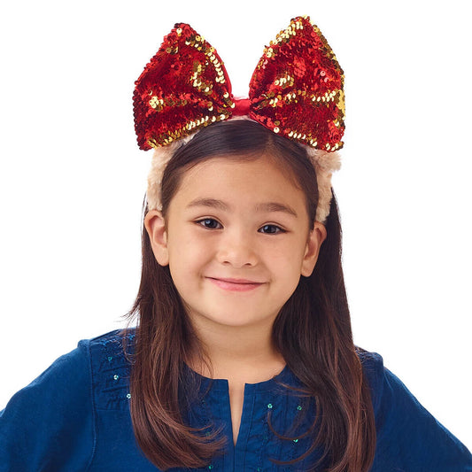 Sequin Bow Bear Headband for Kids | Build-A-Bear® - US 8999