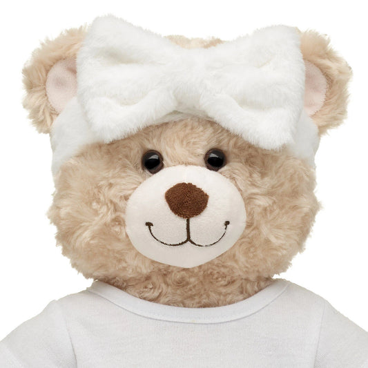 White Plush Bow Headwrap for Plush Toys | Build-A-Bear® - US 2971