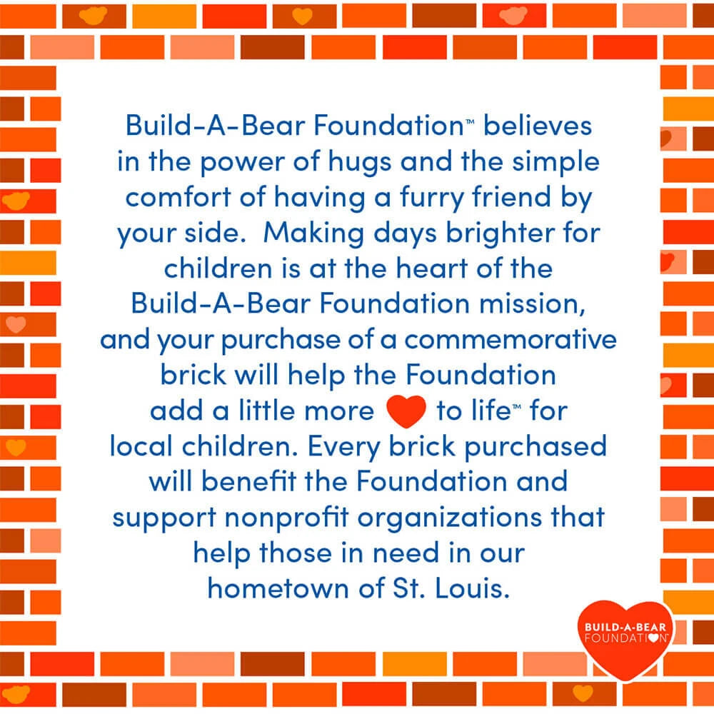 Build-A-Bear Foundation Deluxe Commemorative Brick - US 6488