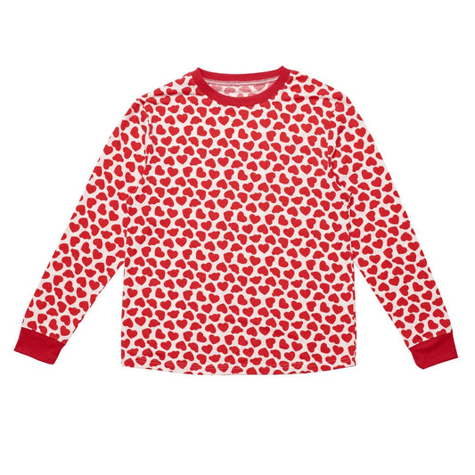 Build-A-Bear Pajama Shop™ Red Hearts PJ Top - Adult - US 9264