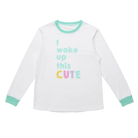 Build-A-Bear Pajama Shop™ "I Woke Up This Cute" PJ Top - Adult - US 6445