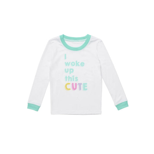Build-A-Bear Pajama Shop™ "I Woke Up This Cute" PJ Top - Toddler and Youth - US 6191