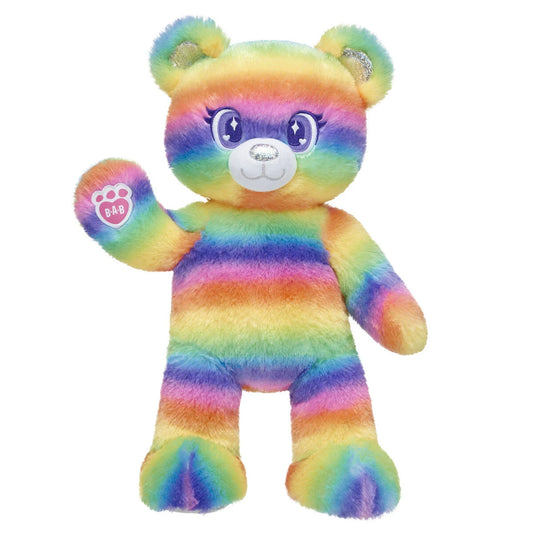 Rainbow Stripes Teddy Bear - US 8883