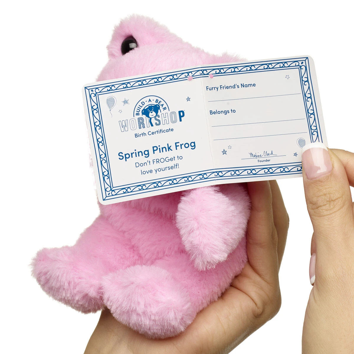 Mini Beans Spring Pink Frog Stuffed Animal | Build-A-Bear® - US 1775