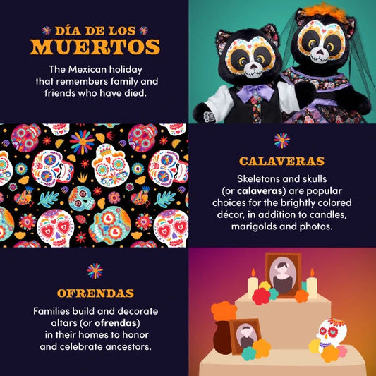 Día de los Muertos Cat Stuffed Animal | Build-A-Bear® - US 2760