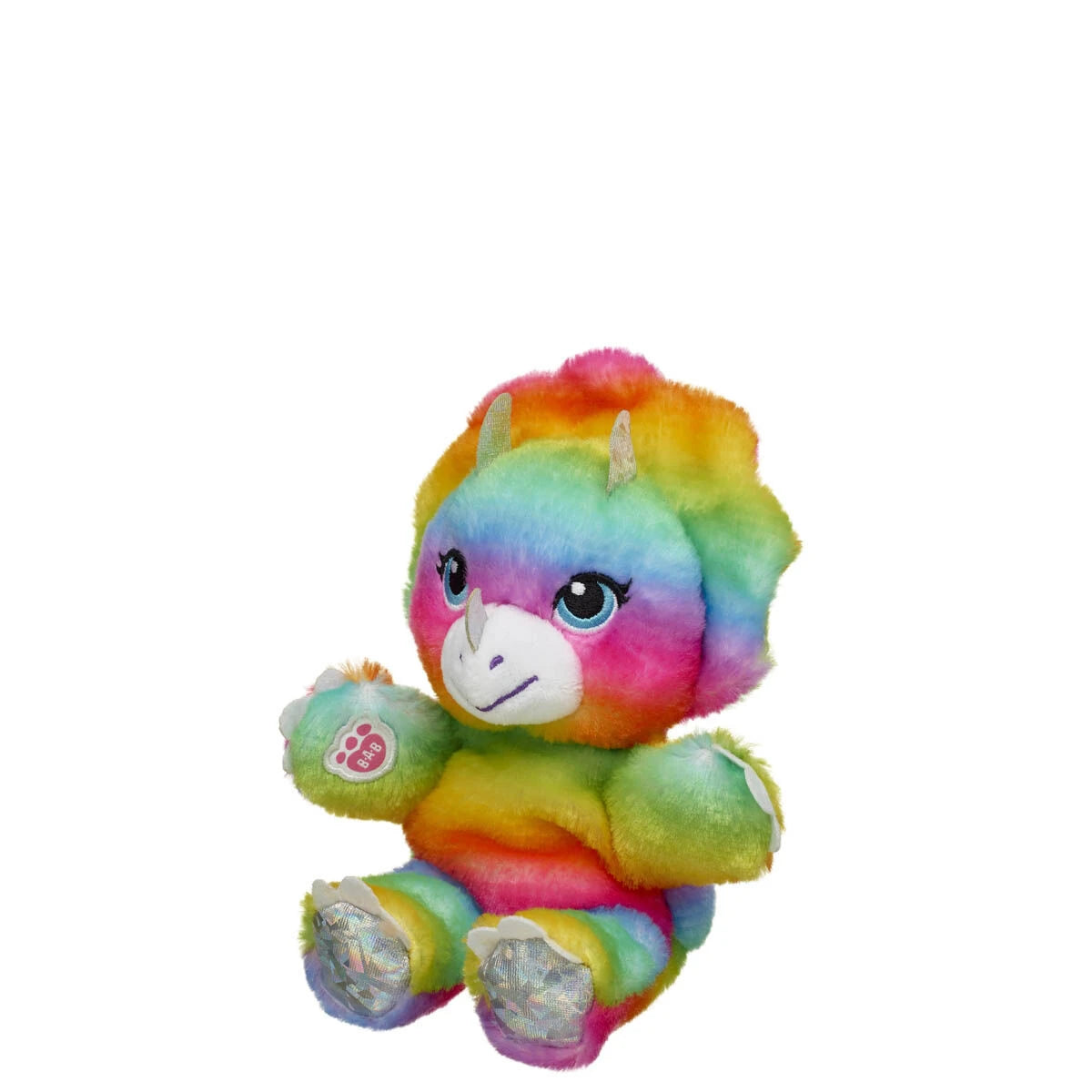 Mini Beans Rainbow Triceratops Plush Toy | Build-A-Bear® - US 5226