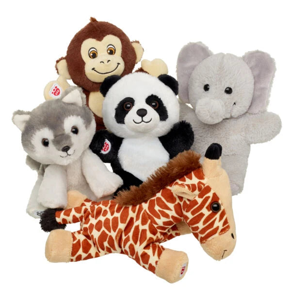 Build-A-Bear Mini Beans Wolf Pup Stuffed Animal | Build-A-Bear® - US 2041