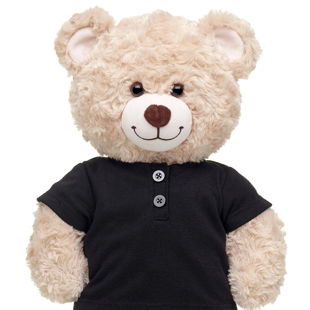 Black Henley T-Shirt for Stuffed Animals | Build-A-Bear® - US 8861
