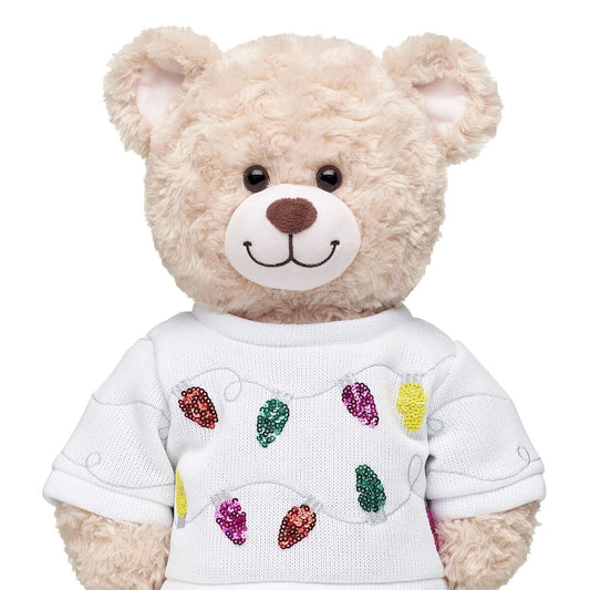 Tipsy Elves Sequin Lights Ugly Christmas Sweater for Stuffed Animals | Build-A-Bear® - US 6473