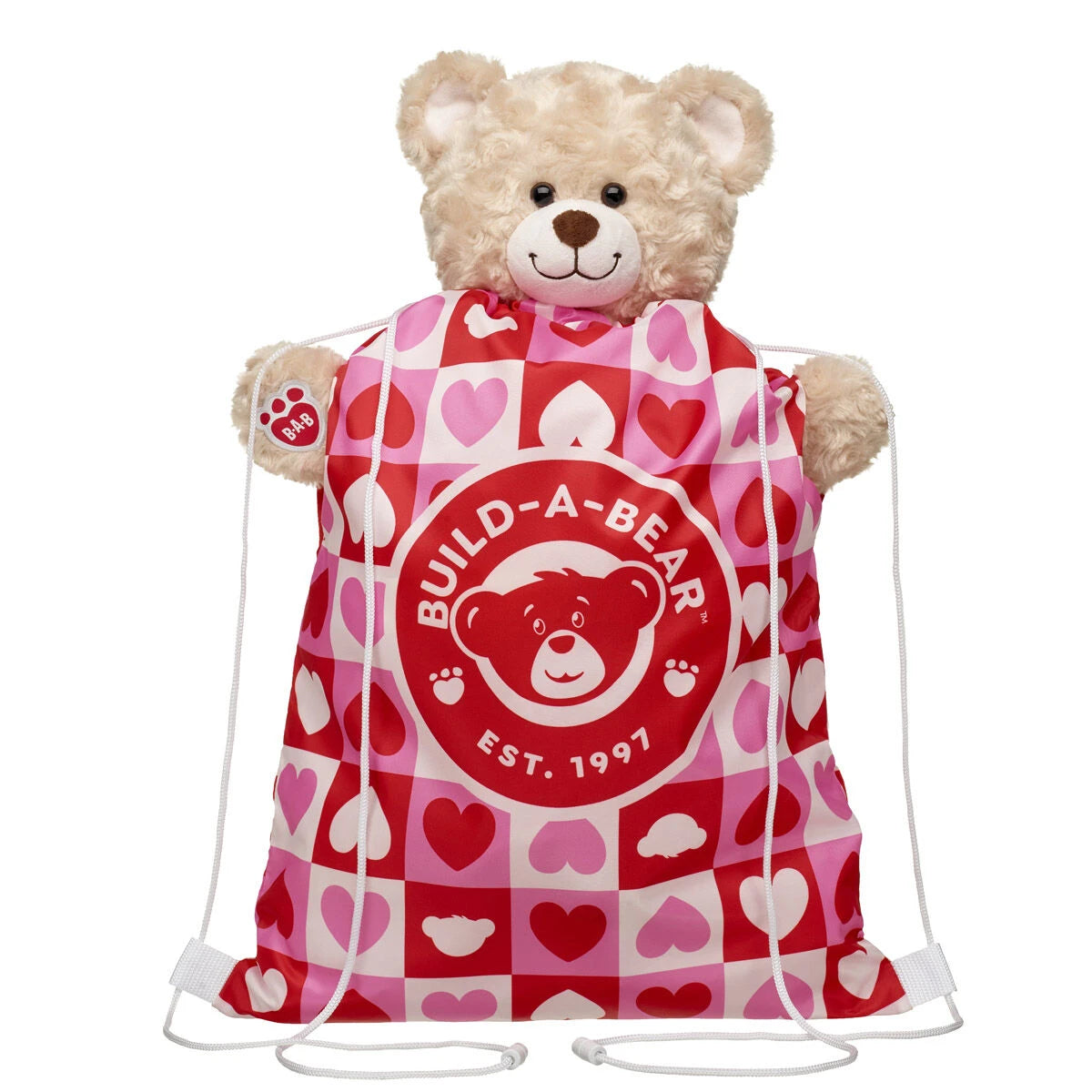 Heart Print Toy Bear Carrier | Build-A-Bear® - US 5361