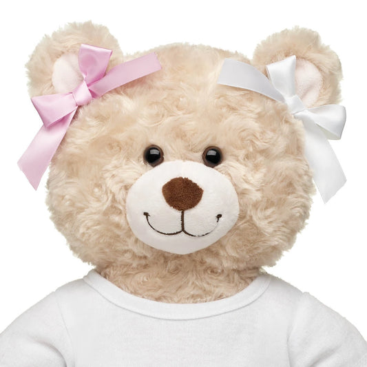 Pink & White Ribbon Bows 4 pc for Plush Toys | Build-A-Bear® - US 5739