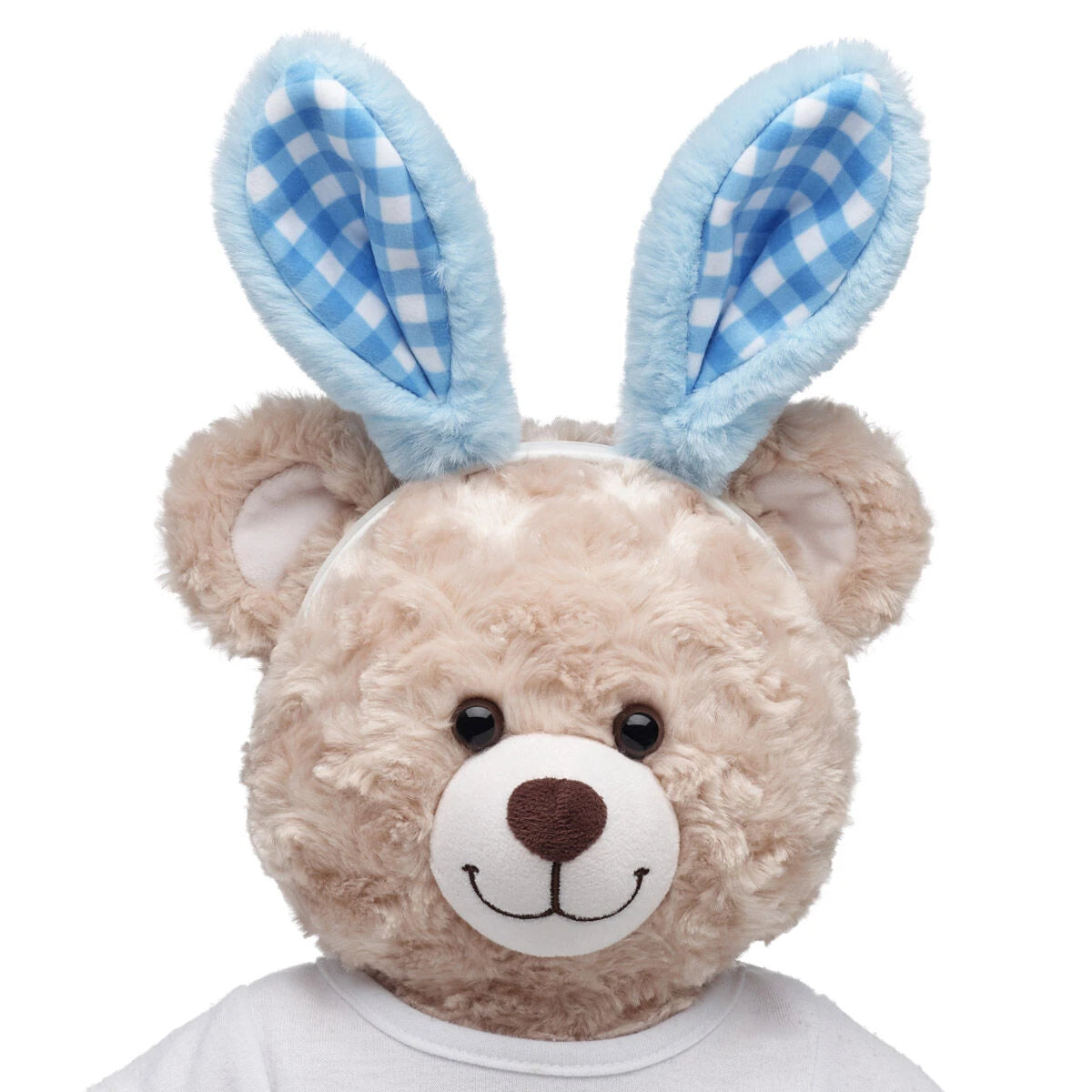 Blue Gingham Bunny Ears Headband | Build-A-Bear - US 3130
