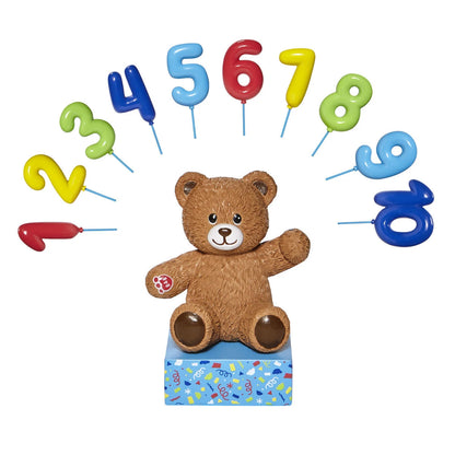 Build-A-Bear® Brown Bear Base with CeleBEARate Balloon Inserts (1-10) - US 4661