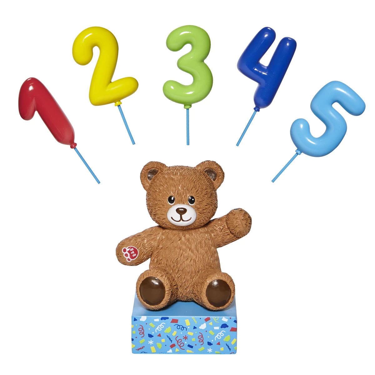 Build-A-Bear® Brown Bear Base with CeleBEARate Balloon Inserts (1-5) - US 1626