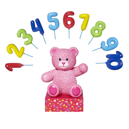 Build-A-Bear® Pink Bear Base with CeleBEARate Balloon Inserts (1-10) - US 1449