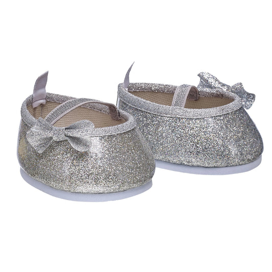 Silver Sparkle Bow Flats for Stuffed Animals | Build-A-Bear® - US 3944