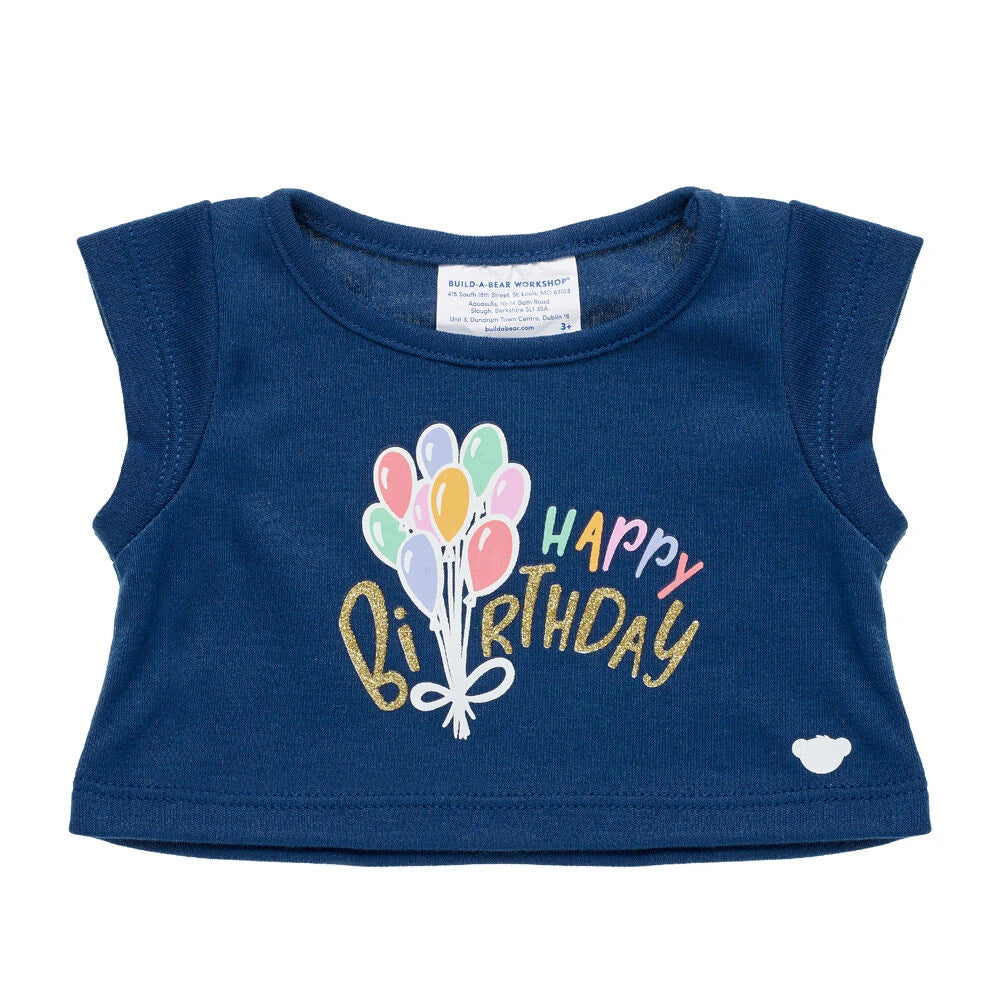 Birthday Balloons T-Shirt for Stuffed Animals | Build-A-Bear® - US 4580