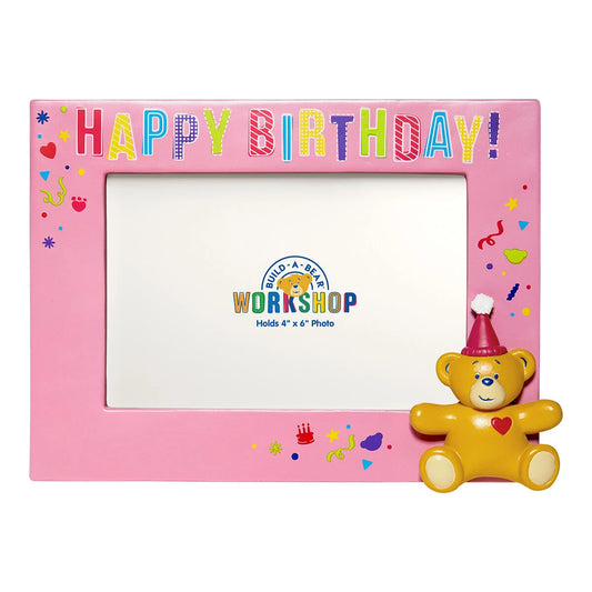 Build-A-Bear® Happy BEARthday! Pink Photo Frame - US 9498