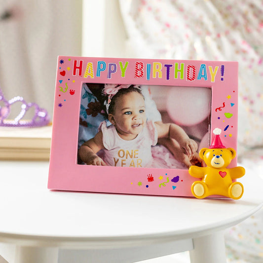 Build-A-Bear® Happy BEARthday! Pink Photo Frame - US 9498