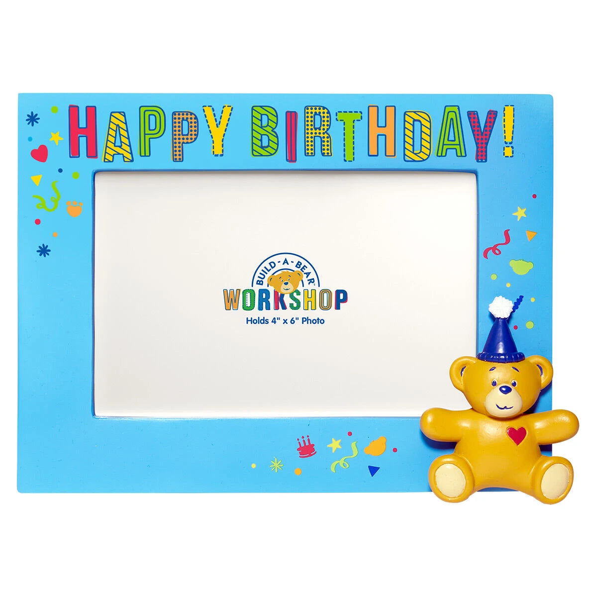 Build-A-Bear® Happy BEARthday! Blue Photo Frame - US 4974