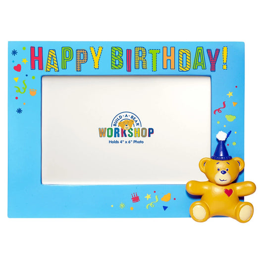 Build-A-Bear® Happy BEARthday! Blue Photo Frame - US 4974
