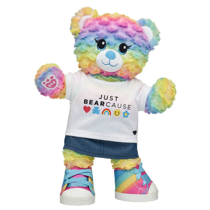 Rainbow Party Teddy Bear "Just Bearcause" Gift Set | Build-A-Bear® - US 9075