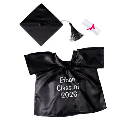 Personalized Embroidered Black Graduation Set | Build A Bear - US 3408