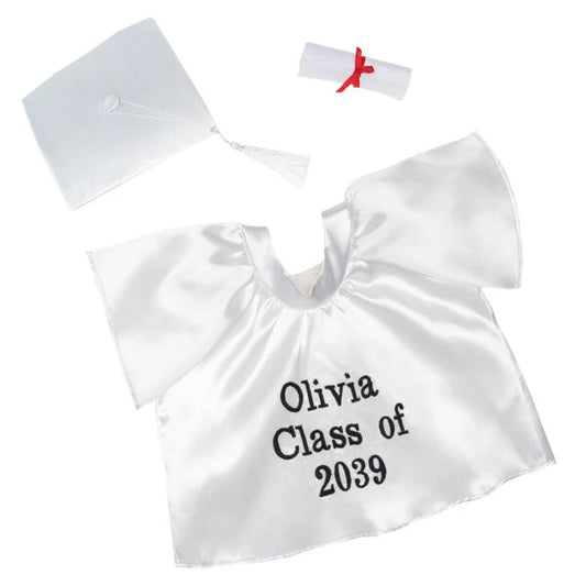 Personalized Embroidered White Graduation Set | Build A Bear - US 9292