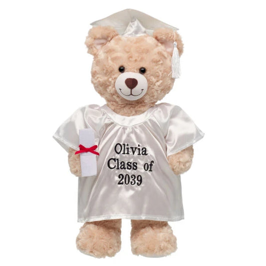 Personalized Embroidered White Graduation Set | Build A Bear - US 7082