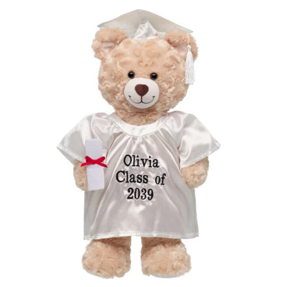 Personalized Embroidered White Graduation Set | Build A Bear - US 8023