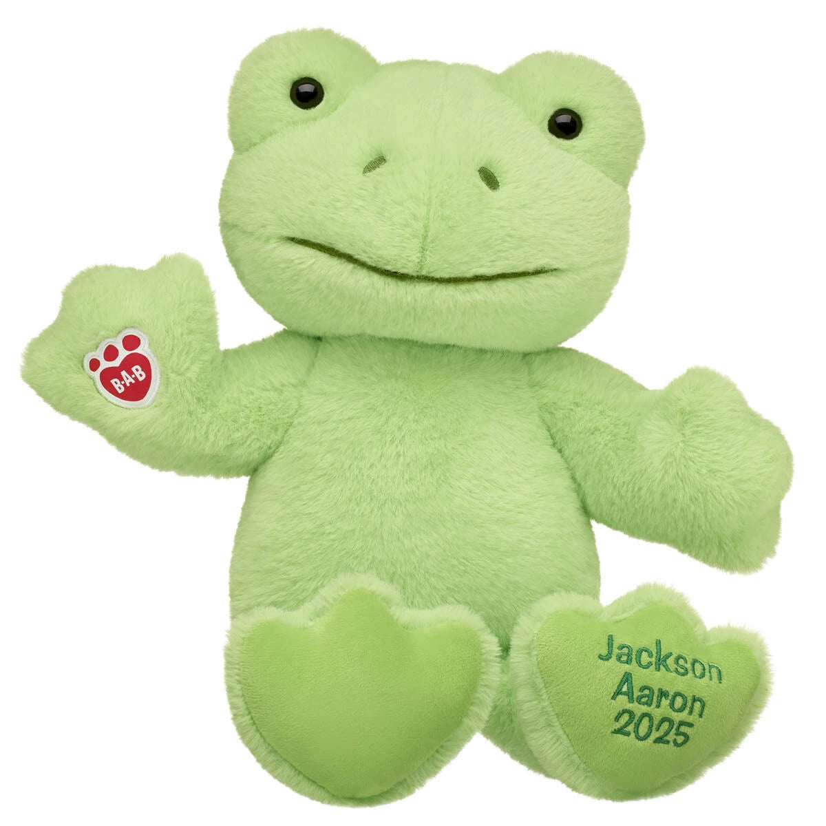 Personalized Embroidered Green Frog Plush Toy | Build-A-Bear® - US 2374