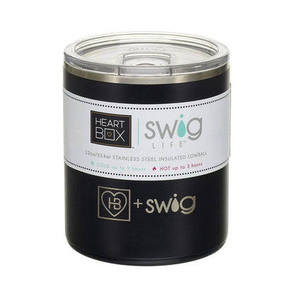 12 oz. HeartBox x Swig Life Stainless Steel Insulated Lowball | Build-A-Bear® - US 3338