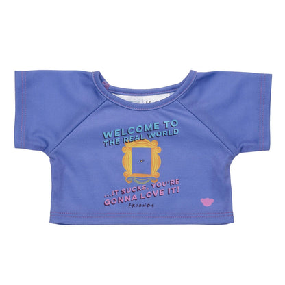 FRIENDS TV Show "Welcome to the Real World" T-Shirt for Stuffed Animals | Build-A-Bear® - US 7586