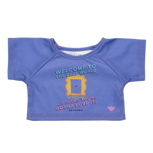 FRIENDS TV Show "Welcome to the Real World" T-Shirt for Stuffed Animals | Build-A-Bear® - US 7939