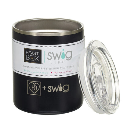 12 oz. HeartBox x Swig Life Stainless Steel Insulated Lowball | Build-A-Bear® - US 5814