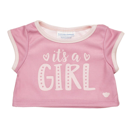 Baby Pink Teddy Bear "It's a Girl" Gift Set | Build-A-Bear® - US 1908