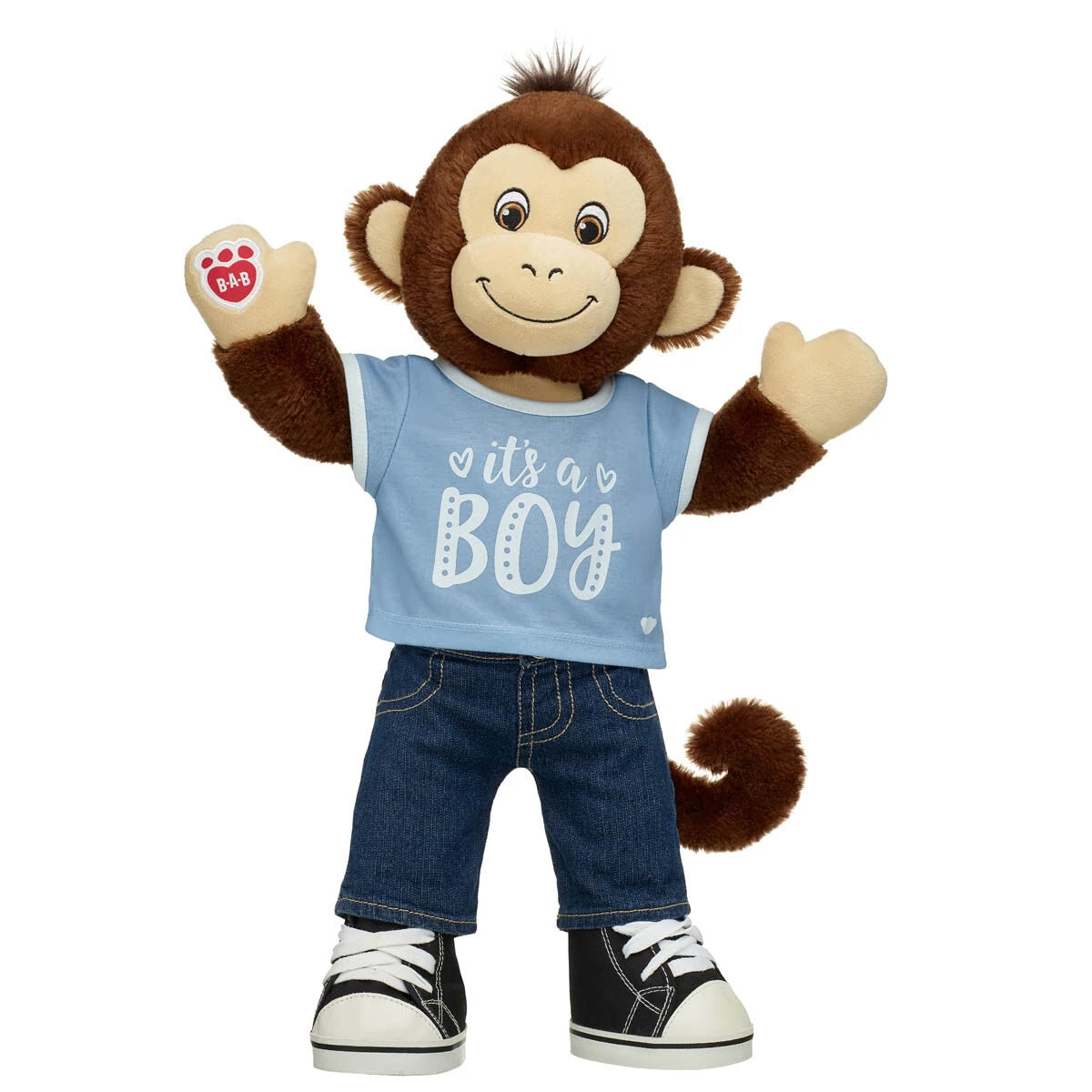 Smiley Monkey Stuffed Animal "It's a Boy" Set | Build-A-Bear® - US 9224