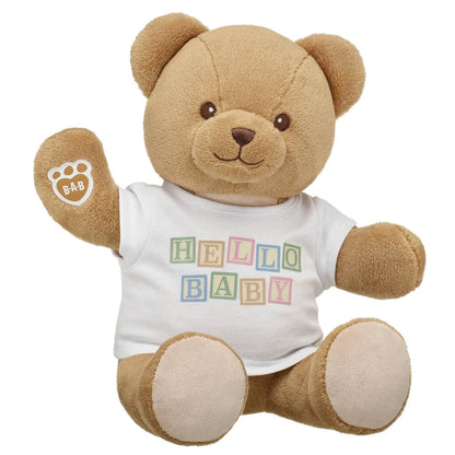 Baby Brown Teddy Bear "Hello Baby" Gift Set | Build-A-Bear® - US 7395