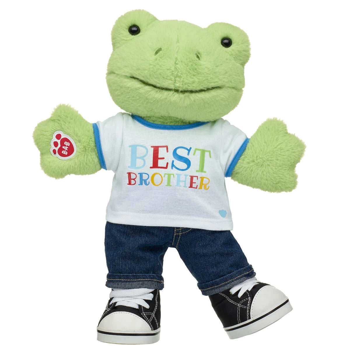 Spring Green Frog Stuffed Animal "Best Brother" Gift Set | Build-A-Bear® - US 3842