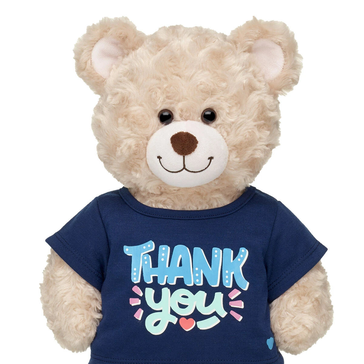 "Thank You" Plush Toy T-Shirt - Navy Blue - US 6614